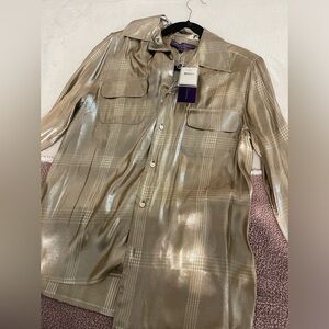Pre-fall Taupe Ralph Lauren button down shirt